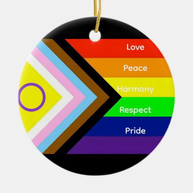 Pride Ceramic Ornament (Front)