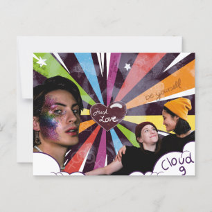 Pride collage postcard