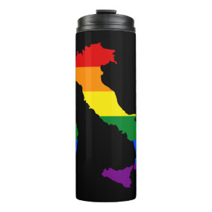 Pride colours of Italy Sticker Thermal Tumbler