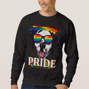 Pride Dalmatian LGBTQ Rainbow Flag Pride Month Pet Sweatshirt
