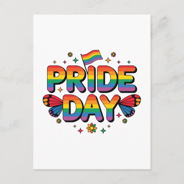 Pride day holiday postcard (Front)