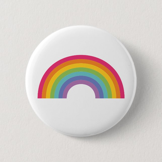 Pride Day Rainbow 6 Cm Round Badge (Front)
