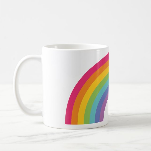 Pride Day Rainbow Coffee Mug (Left)
