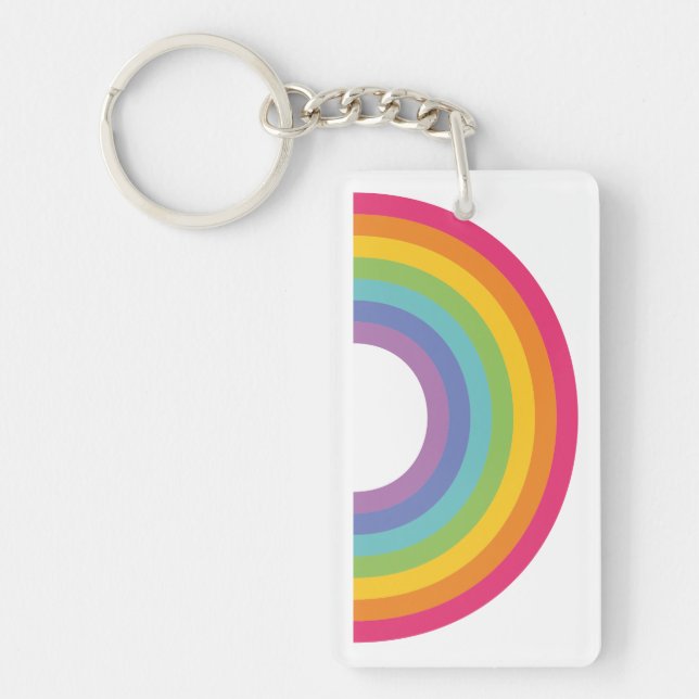 Pride Day Rainbow Key Ring (Front)