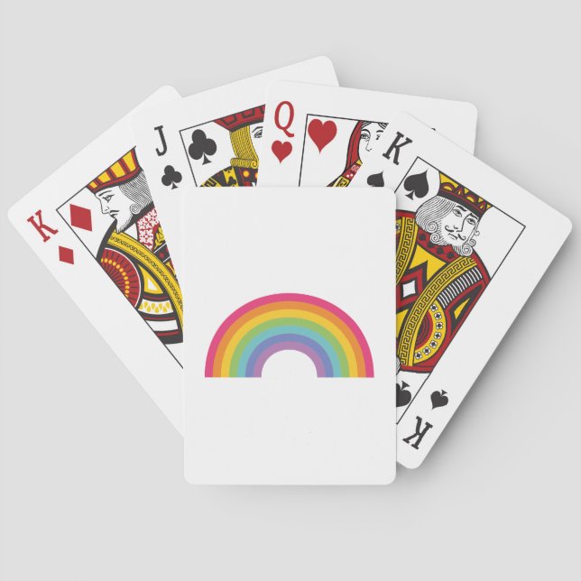 Pride Day Rainbow Playing Cards (Back)