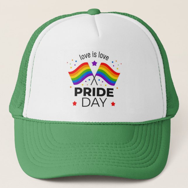 Pride Day Trucker Hat (Front)