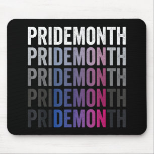 Pride Demon Bisexual Bi Pride Month LGBTQ Gay Lesb Mouse Pad
