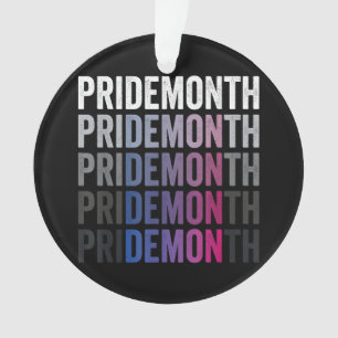 Pride Demon Bisexual Bi Pride Month LGBTQ Gay Lesb Ornament