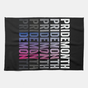 Pride Demon Bisexual Bi Pride Month LGBTQ Gay Lesb Tea Towel