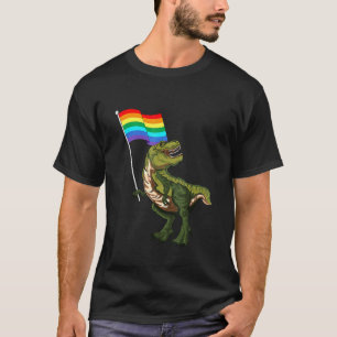 Pride Dinosaur Lgbt Gay Lesbian Transgender Trans T-Shirt