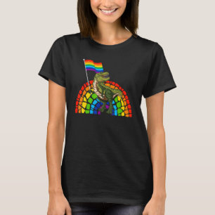 Pride Dinosaur LGBT Gay Lesbian Transgender Trans T-Shirt