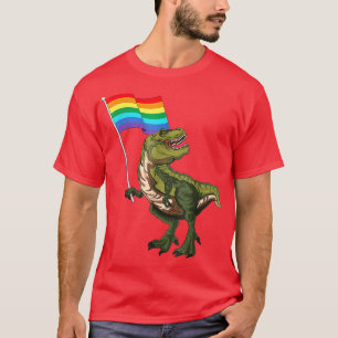 Pride Dinosaur LGBT Gay Lesbian Transgender Trans T-Shirt