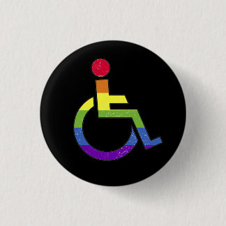 Pride Disability LGBT 3 Cm Round Badge
