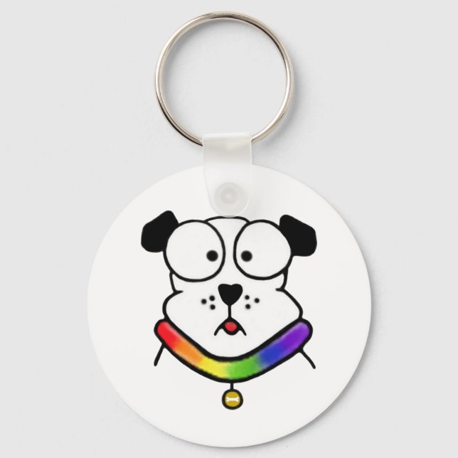 Pride Dog Keychain (Front)