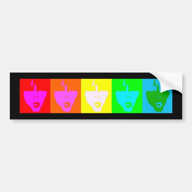 Pride Faces Bumper Sticker (Front)
