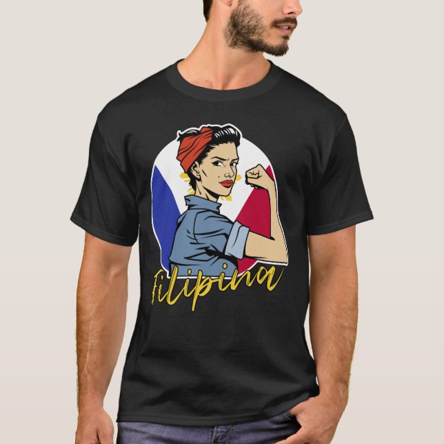 Pride Filipina Pinay Wife Girlfriend Philippines T-Shirt (Front)