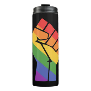 Pride Fist LGBT Design for Equality Thermal Tumbler