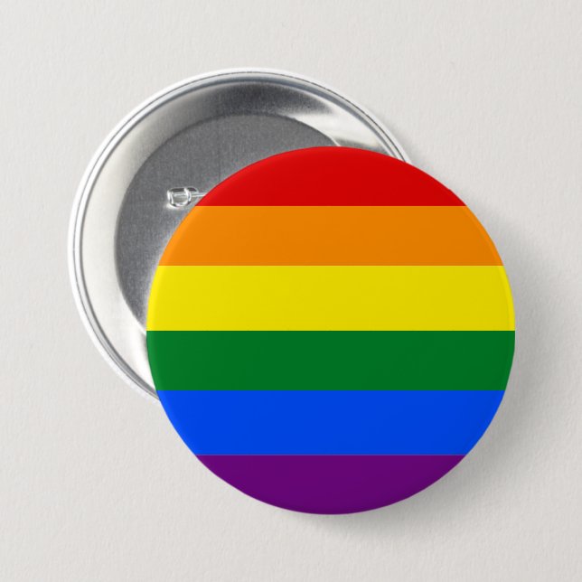 Pride Flag Button (Front & Back)