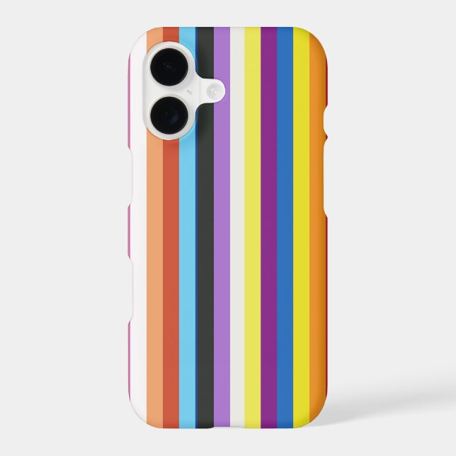 Pride Flag Colorful Stripes Pattern (Back)