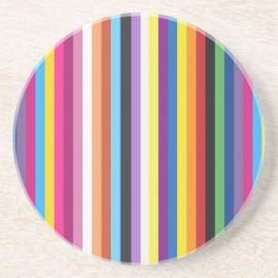 Pride Flag Colourful Stripes Pattern Coaster