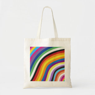 Pride Flag Colourful Stripes Pattern Tote Bag