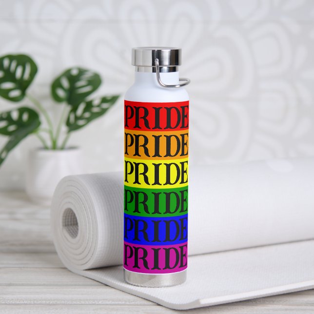 Pride Flag Colours Water Bottle  (Yoga)
