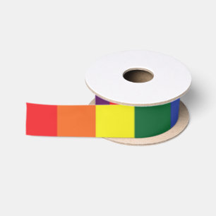 Pride Flag LGBT Satin Ribbon