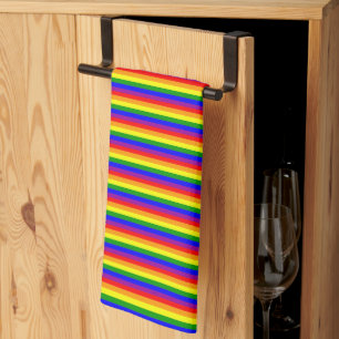 Pride Flag LGBTQAI+ Rainbow Colours Tea Towel