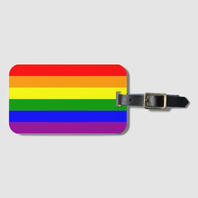 Pride Flag LGBTQIA+ Luggage Tag (Front Horizontal)