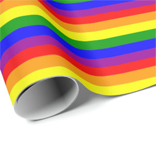 Pride Flag LGBTQIA+ Rainbow Colours Wrapping Paper