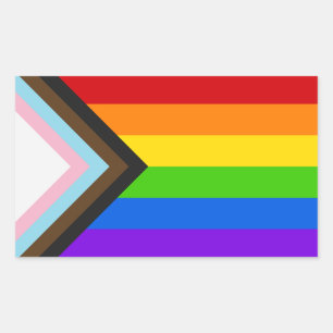 Pride Flag Love Rectangular Sticker