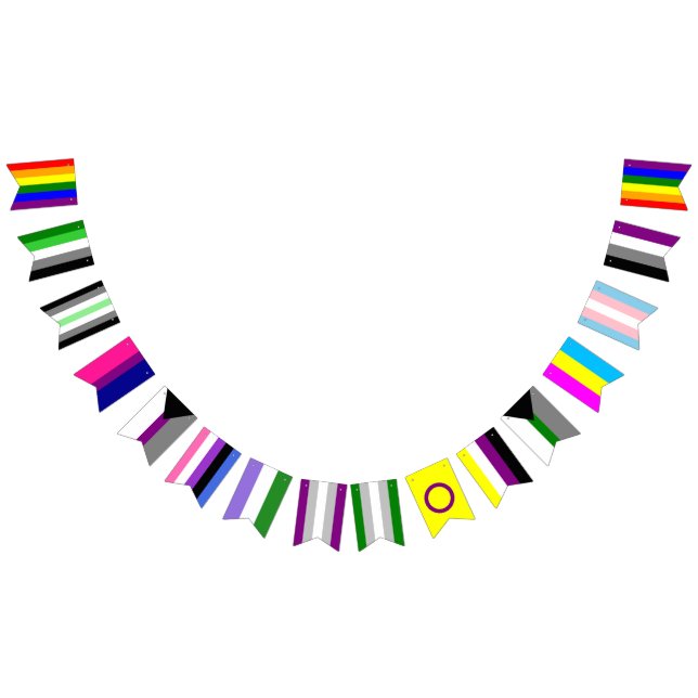 Pride Flag Megamix Bunting Flags (All)