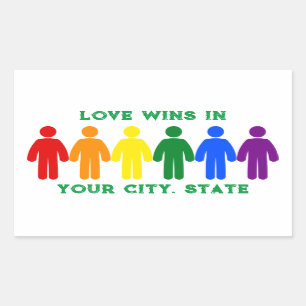 Pride Flag People Rectangular Sticker
