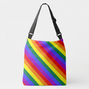 Pride flag rainbow cross body bag