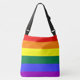 Pride flag rainbow cross body bag