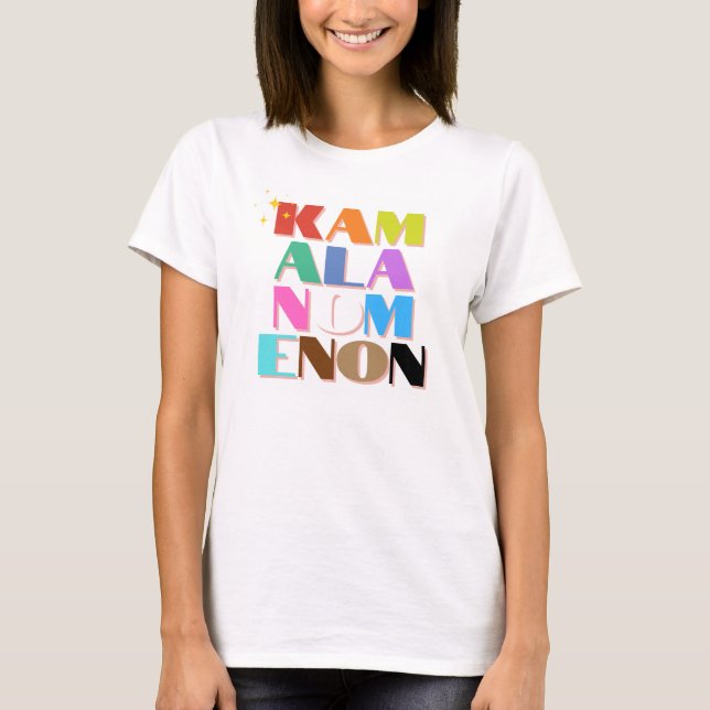 Pride Flag Rainbow Kamalanomenon Tee Harris 2024 (Front)
