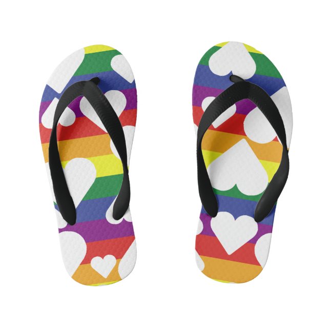 Pride Flips Flops Kid's Thongs (Footbed)