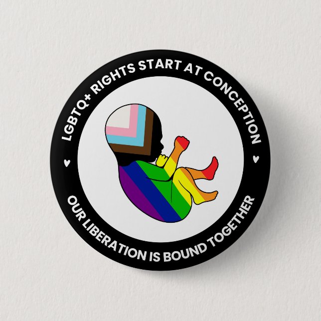 Pride Foetus Button (round) (Front)