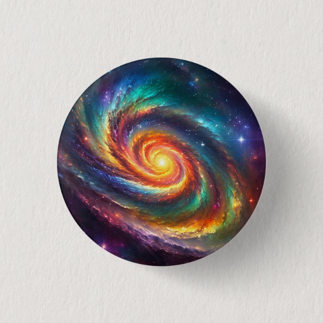 Pride Galaxy - 3 Cm Round Badge (Front)
