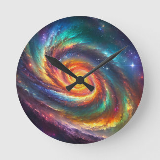 Pride Galaxy - Round Clock