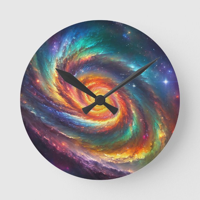 Pride Galaxy - Round Clock (Front)