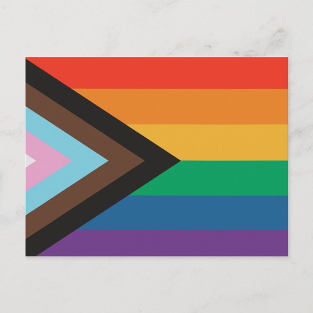 Pride gay lgbt  rainbow flag  postcard (Front)