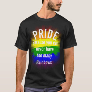Pride Gay Pride burst rainbow flag T-Shirt