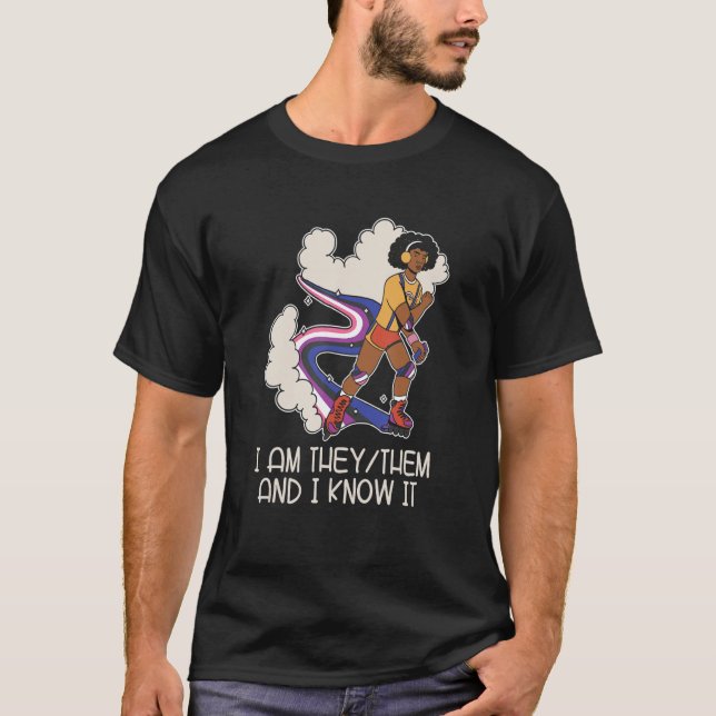 Pride Genderless - Non Binary Neutral Gender Fluid T-Shirt (Front)