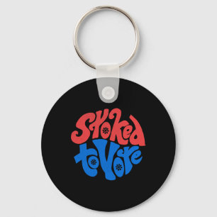 Pride Gift Stoked To Vote Election 2020 Vintage Key Ring