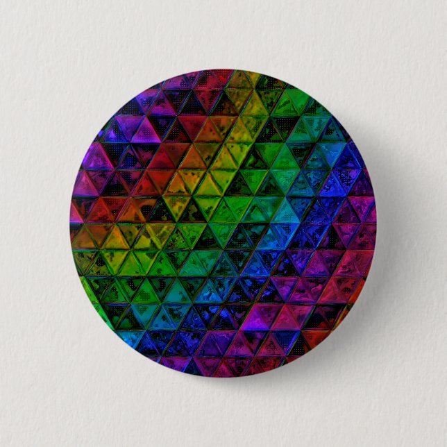 Pride Glass  6 Cm Round Badge (Front)