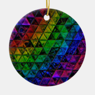 Pride Glass  Ceramic Ornament