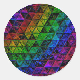 Pride Glass  Classic Round Sticker