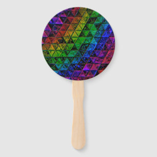 Pride Glass  Hand Fan