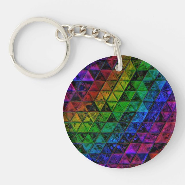 Pride Glass  Key Ring (Front)